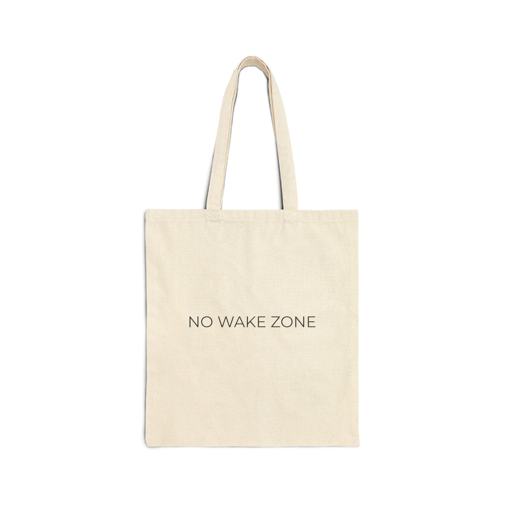 NO WAKE ZONE Canvas Tote Bag