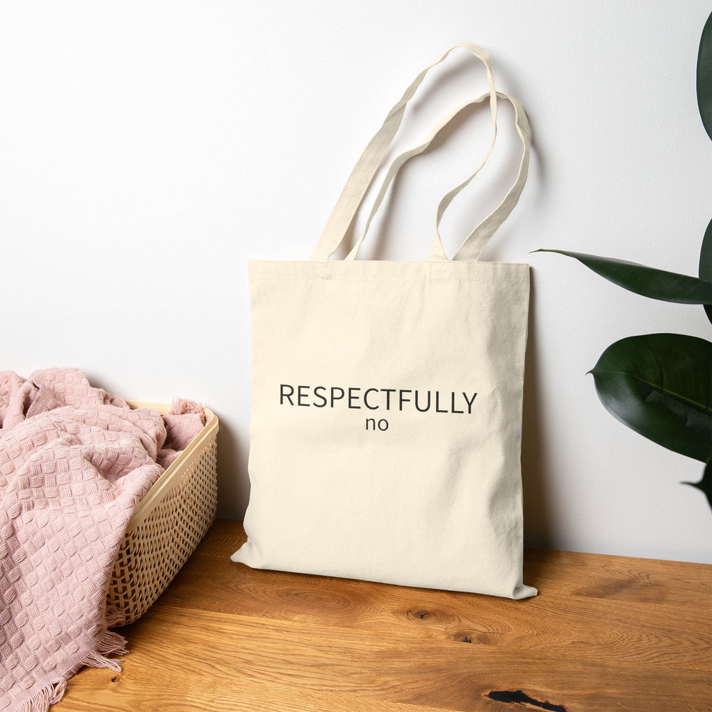Lucy — RESPECTFULLY no Canvas Tote Bag