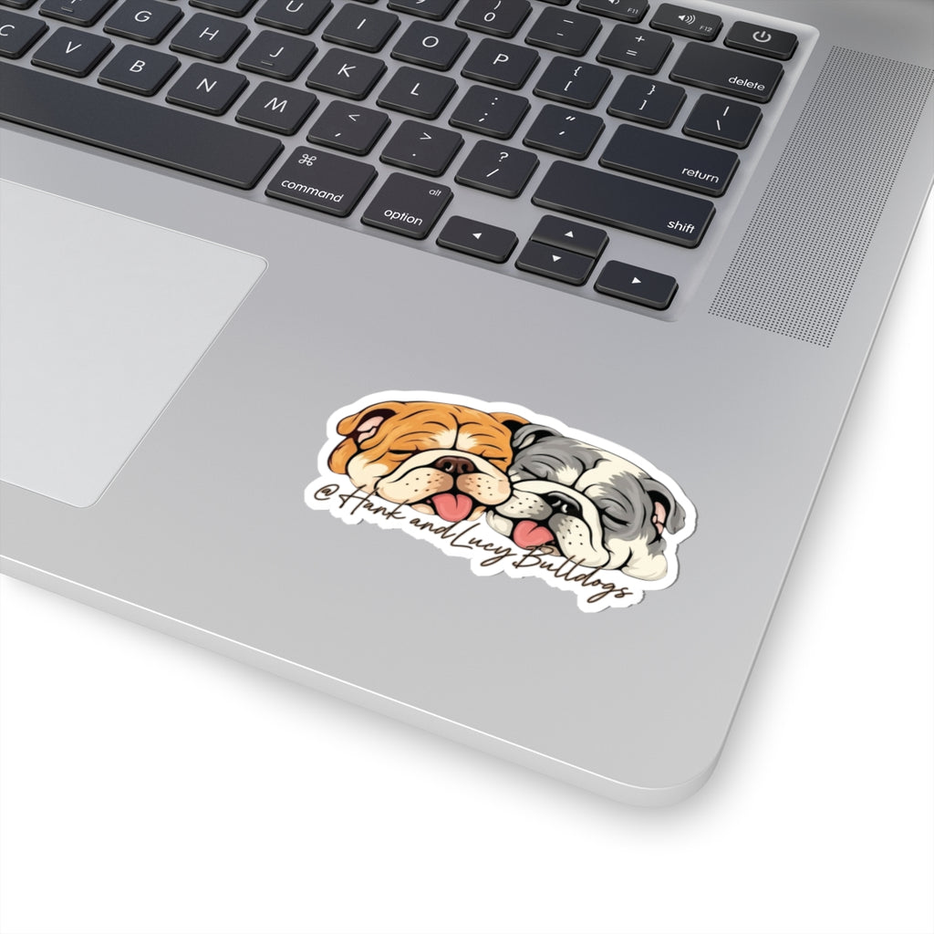 Hank & Lucy Bulldogs - Laptop & Water Bottle Sticker