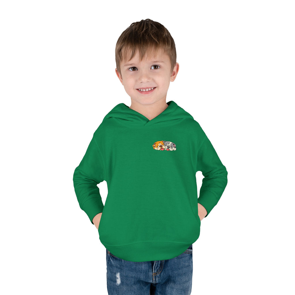 Toddler Hoodie — Cute Rainbow Guinea Pig Chest Print, Soft Pullover Fleece for Babies & Toddlers