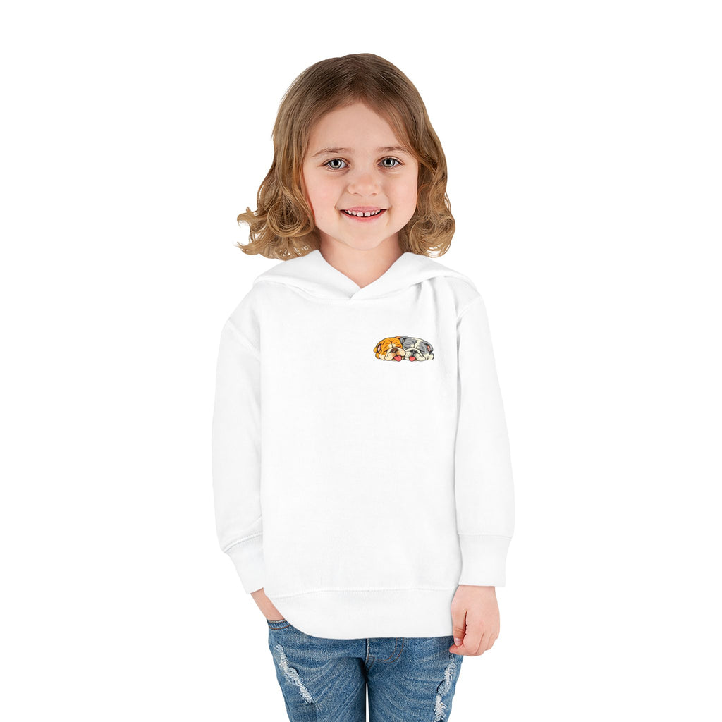 Toddler Hoodie — Cute Rainbow Guinea Pig Chest Print, Soft Pullover Fleece for Babies & Toddlers