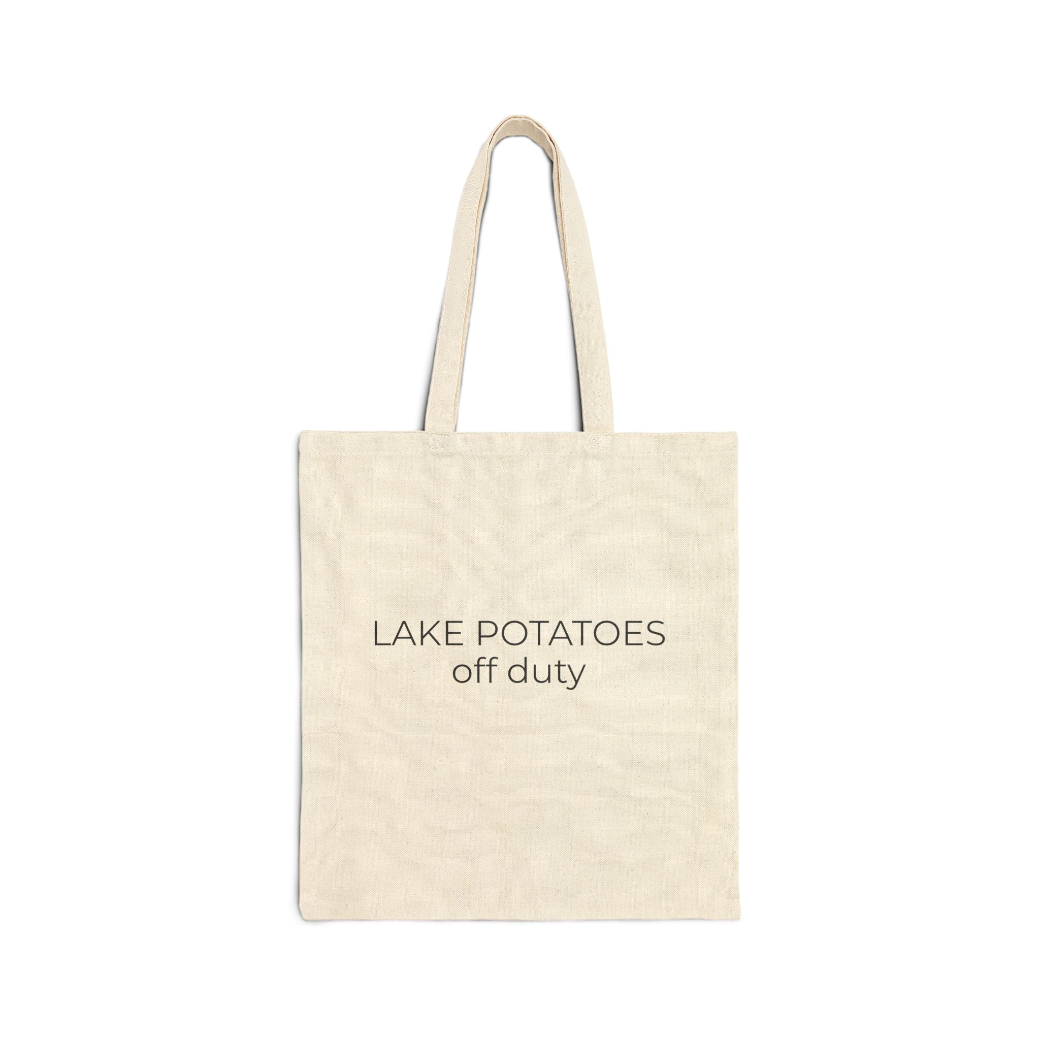 LAKE POTATOES — off duty Canvas Tote Bag