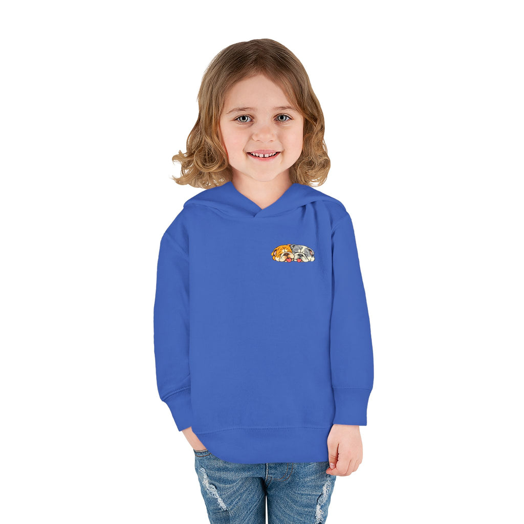 Toddler Hoodie — Cute Rainbow Guinea Pig Chest Print, Soft Pullover Fleece for Babies & Toddlers