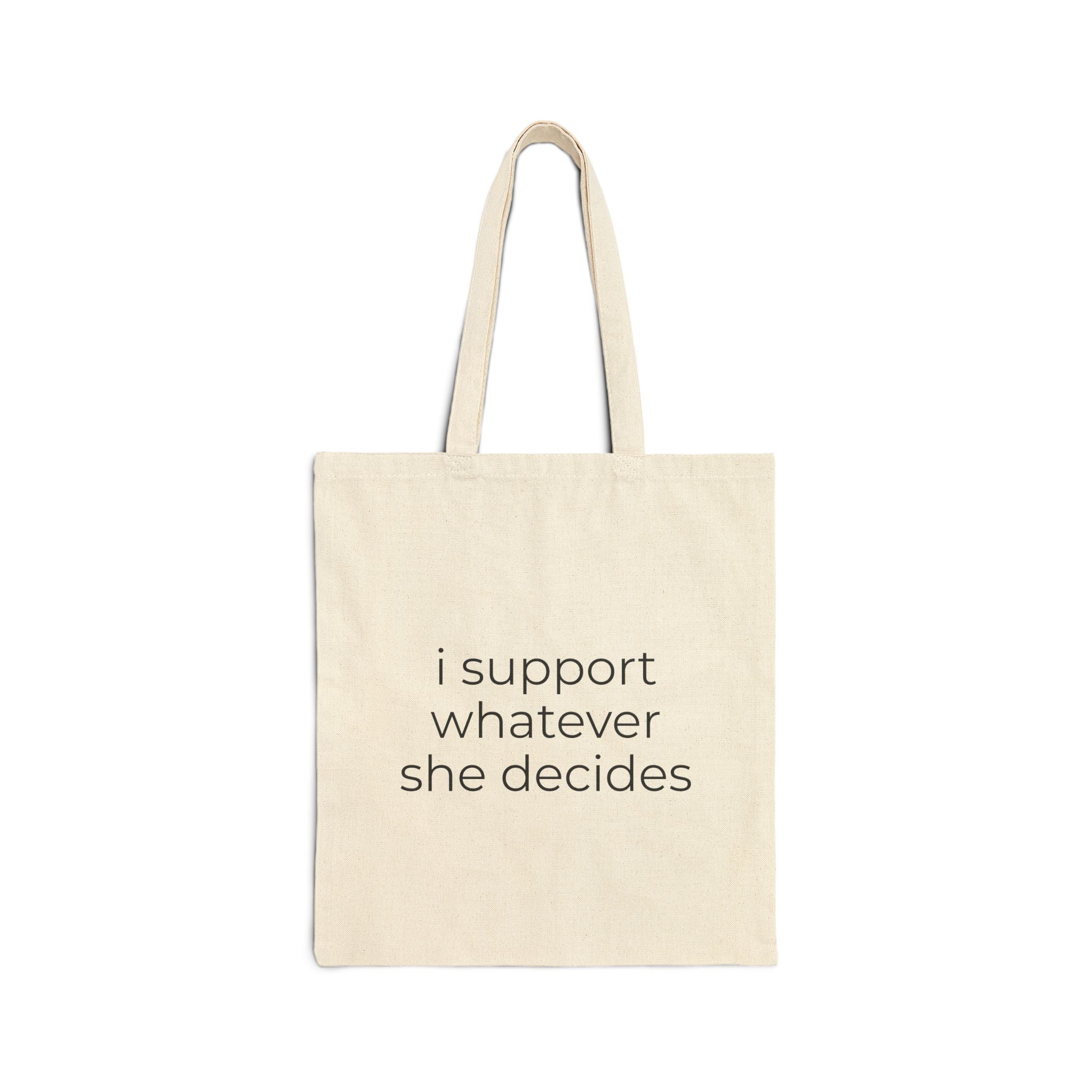 Hank — i support whatever she decides Canvas Tote Bag