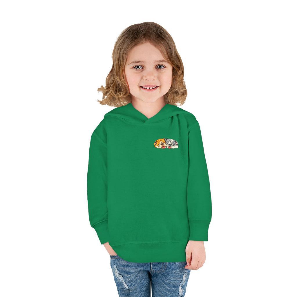 Toddler Hoodie — Cute Rainbow Guinea Pig Chest Print, Soft Pullover Fleece for Babies & Toddlers